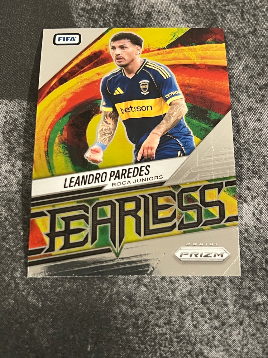 2025-26 Prizm FIFA Soccer Leandro Paredes Fearless Boca Juniors