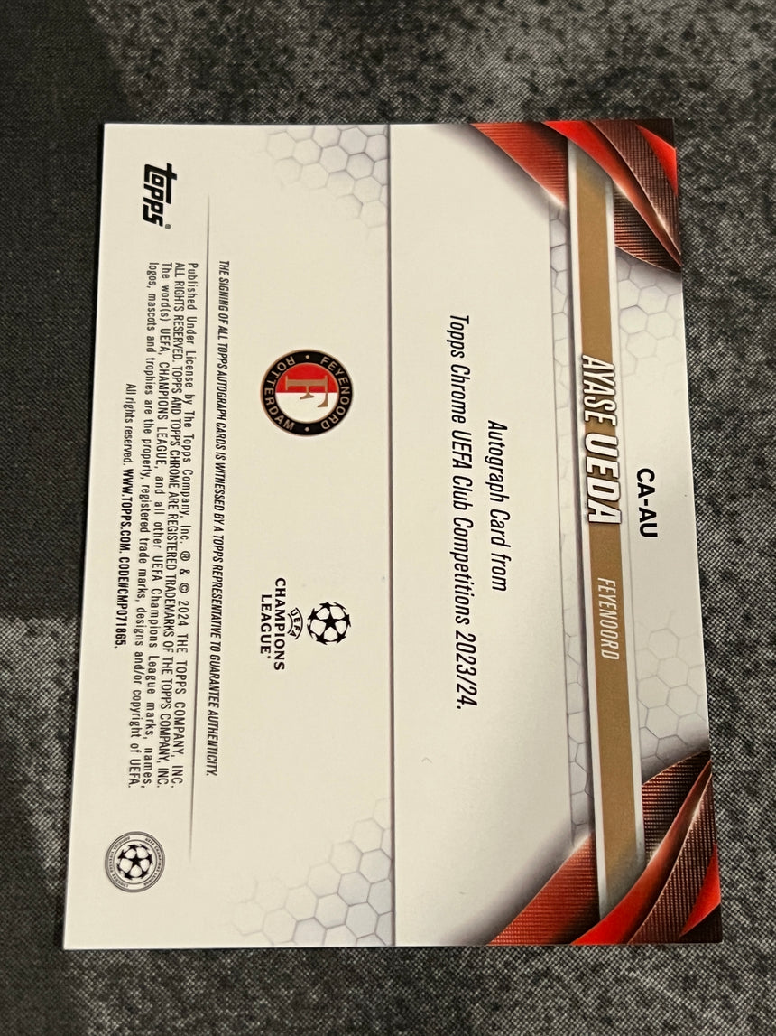 2023-24-topps-chrome-ucc-auto-ayase-ueda-feyenoord-additional-three