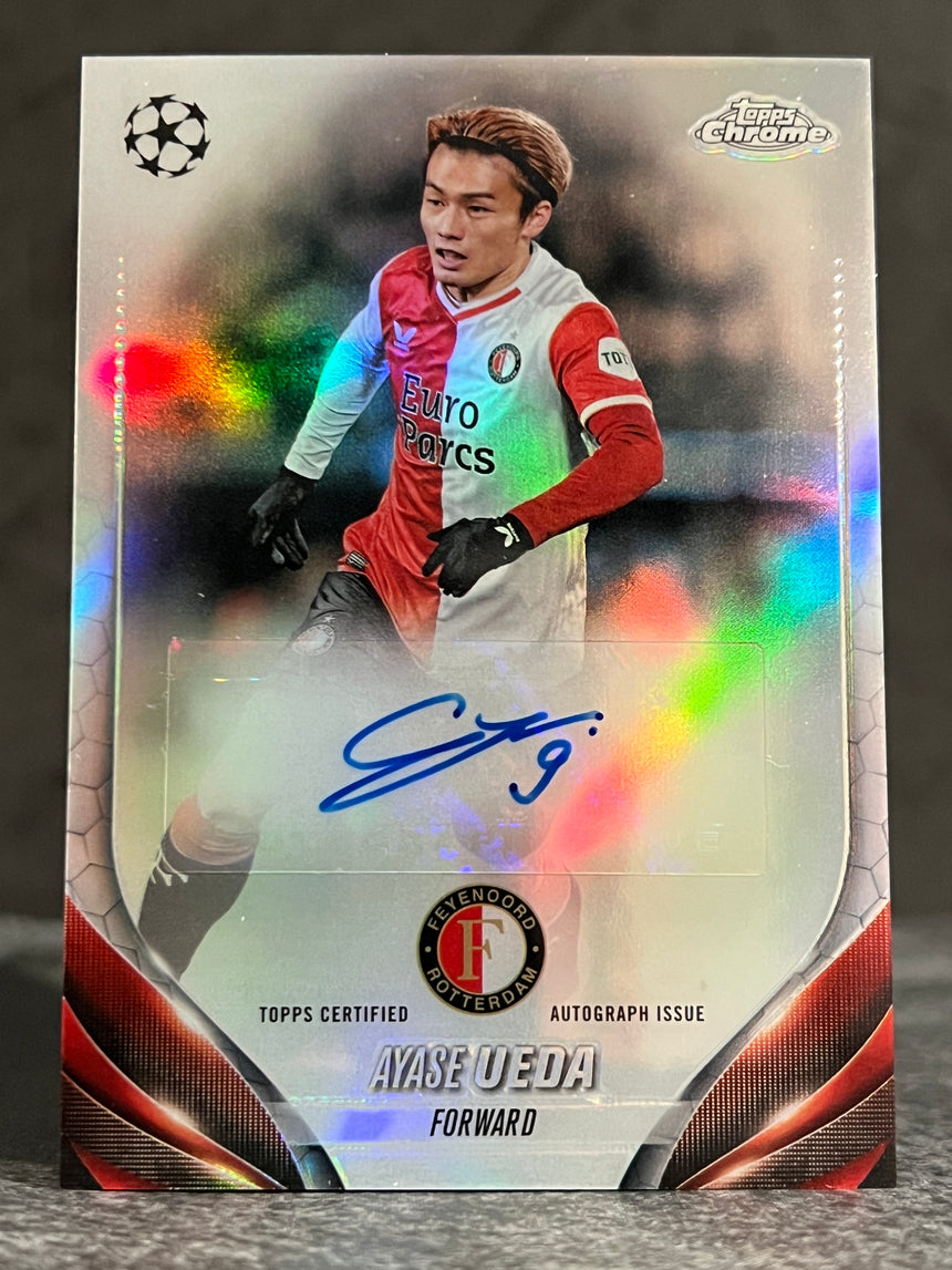 2023-24-topps-chrome-ucc-auto-ayase-ueda-feyenoord-back
