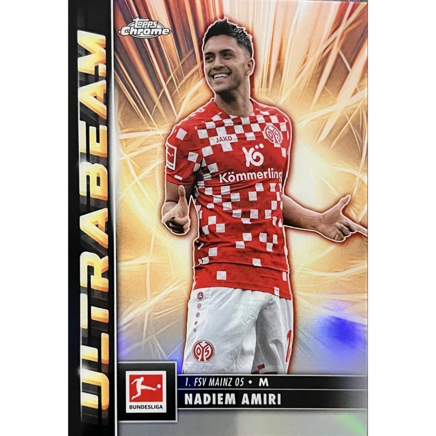 2024-25-topps-chrome-bundesliga-ultrabeam-nadiem-amiri-fsv-mainz-05-front