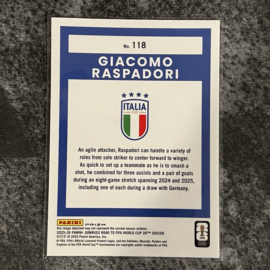 2025-26-donruss-road-to-world-cup-26-optic-prizm-giacomo-raspadori-italy-additional-three