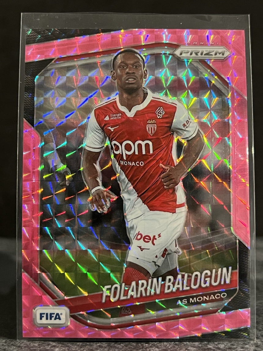 2025-26-panini-prizm-fifa-soccer-folarin-balogun-pink-mosaic-prizm-as-monaco-usa-back