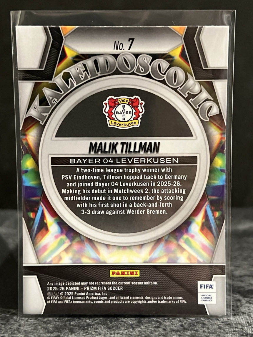 2025-26-panini-prizm-fifa-soccer-kaleidoscopic-malik-tillman-bayer-leverkusen-additional-one