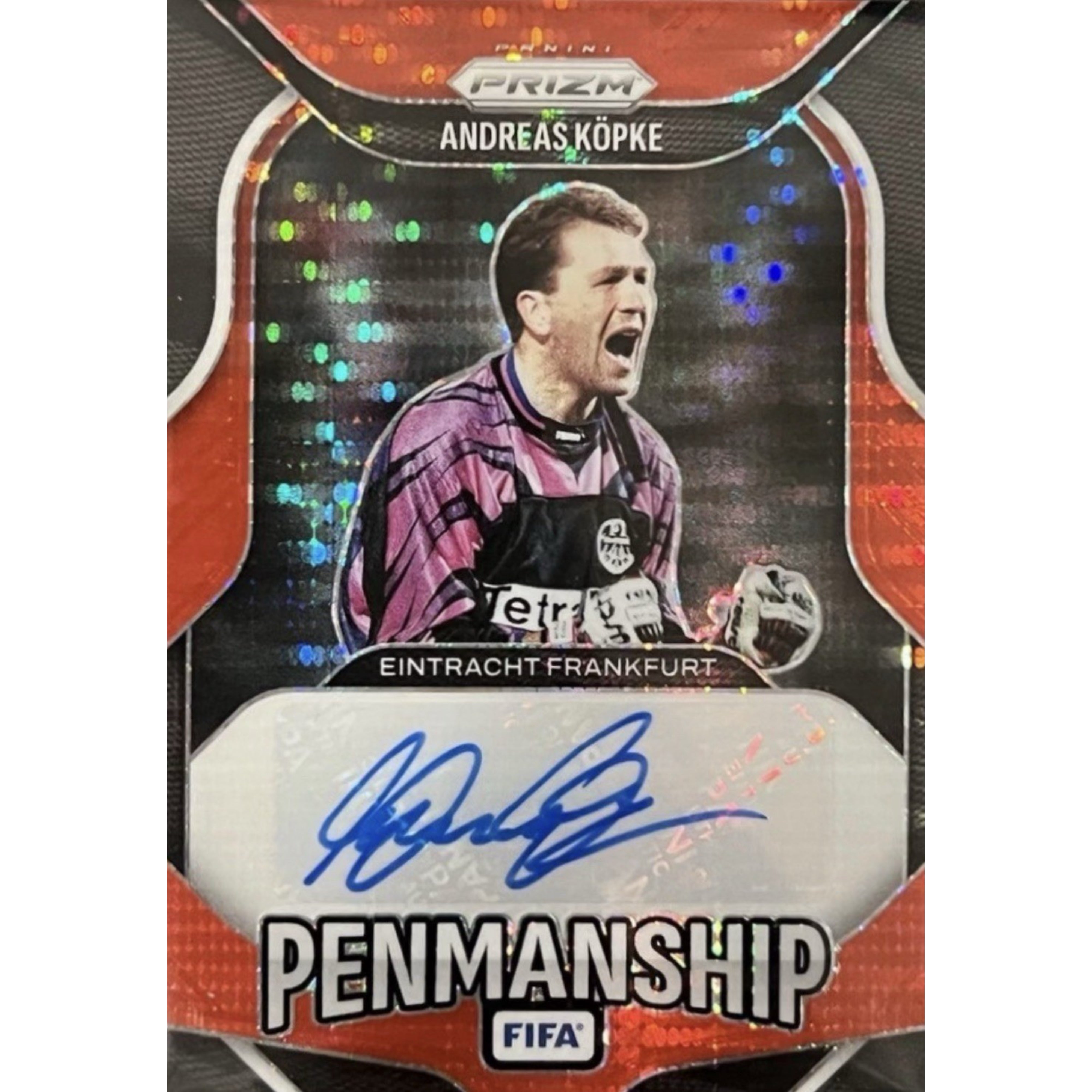2025-26 Panini Prizm FIFA Soccer Red Pulsar Prizm PENMANSHIP Auto