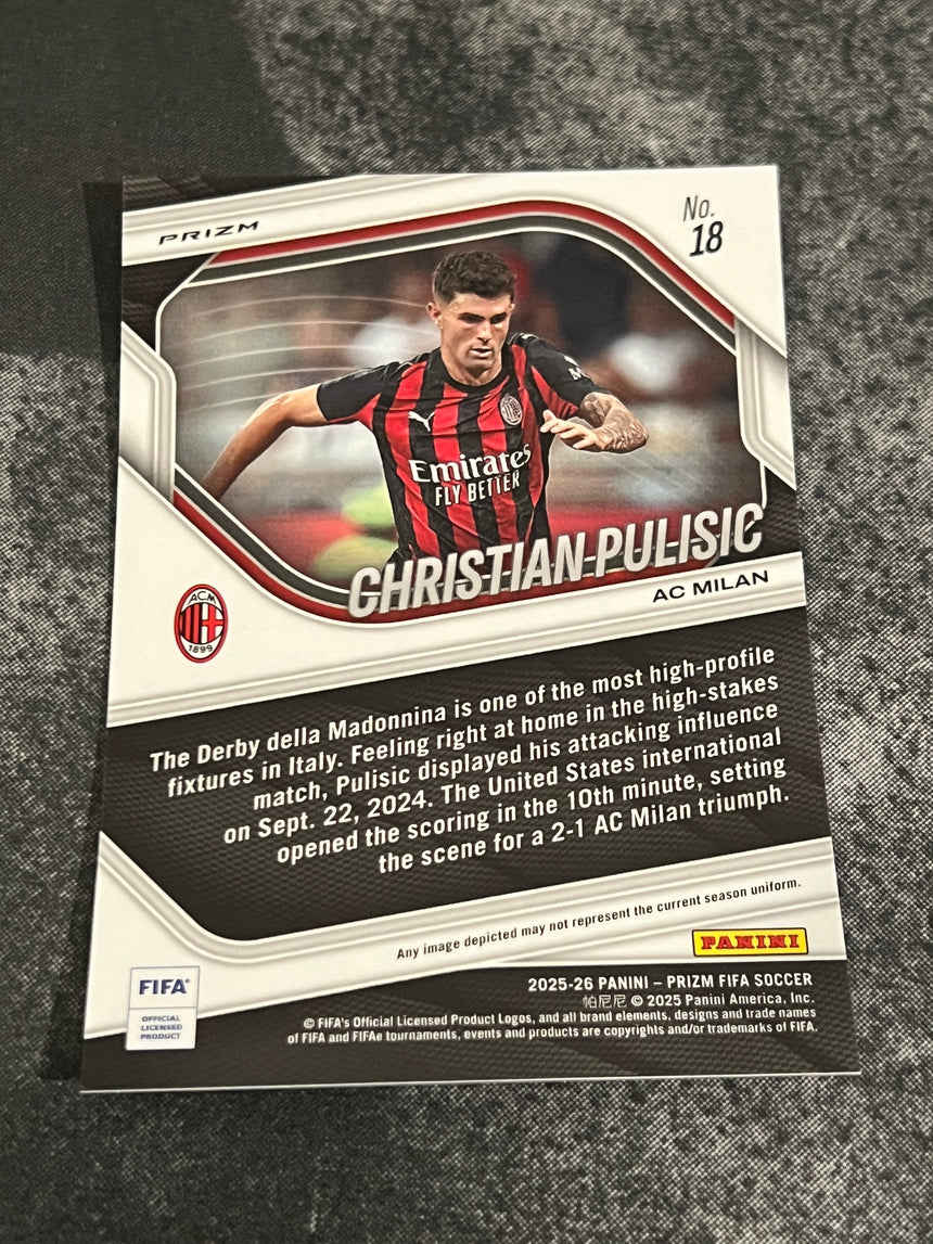 2025-26-panini-prizm-fifa-soccer-red-mosaic-prizm-christian-pulisic-ac-milan-back