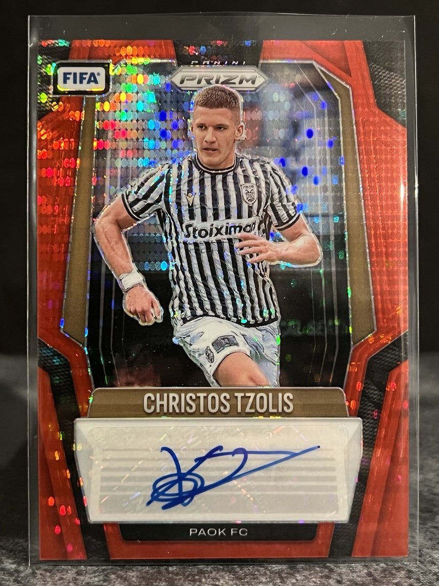 2025-26-panini-prizm-fifa-soccer-red-pulsar-auto-christos-tzolis-paok-fc-additional-two