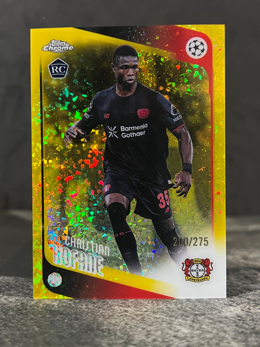 2025-26-topps-chrome-ucc-gold-mini-diamonds-christian-kofane-275-bayer-04-leverkusen-back
