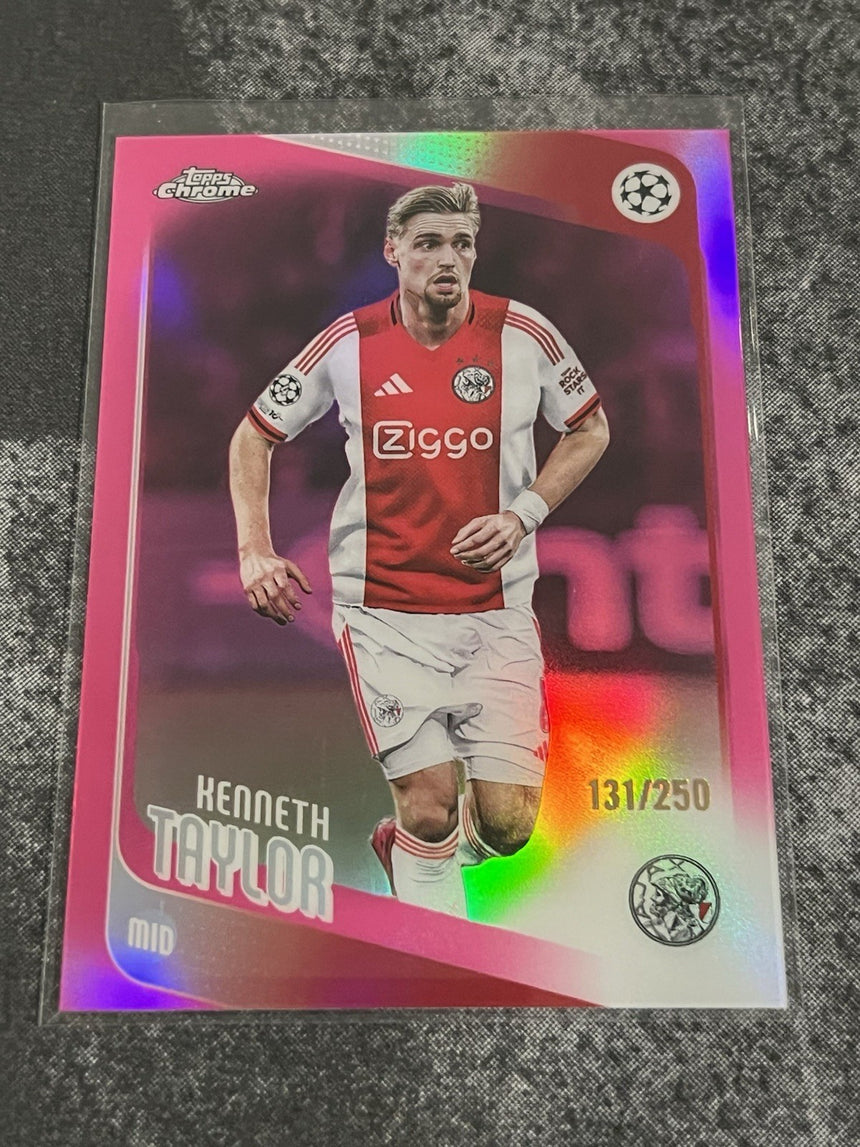 2025-26-topps-chrome-ucc-kenneth-taylor-pink-refractor-250-ajax-additional-two