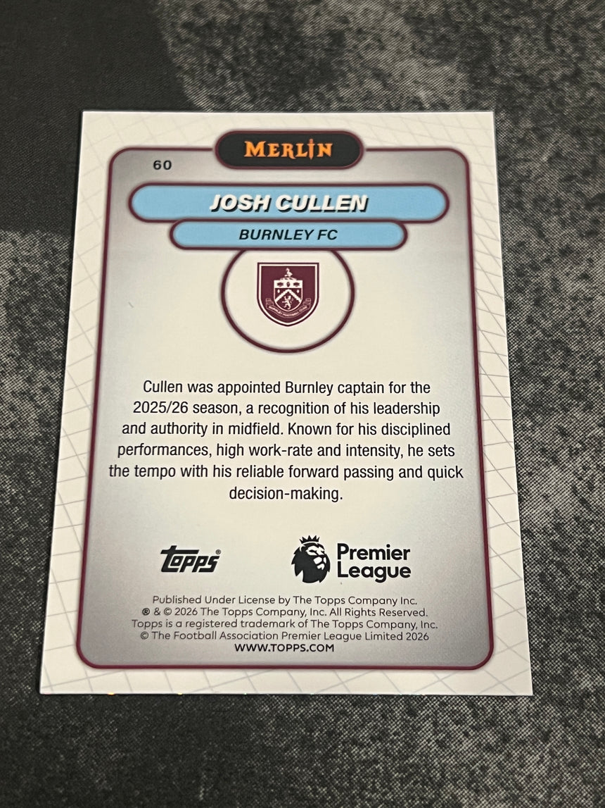 2026-topps-merlin-premier-league-raywave-josh-cullen-burnley-fc-back