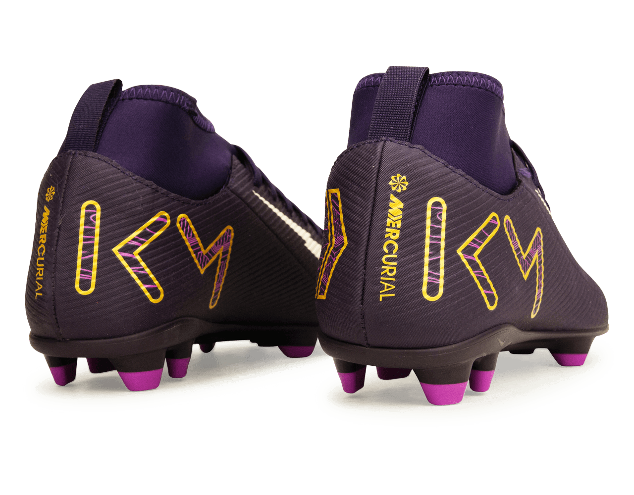 Nike Kids Zoom Mercurial Superfly 10 Club KM FG/MG Grand Purple/Pale Ivory Heel