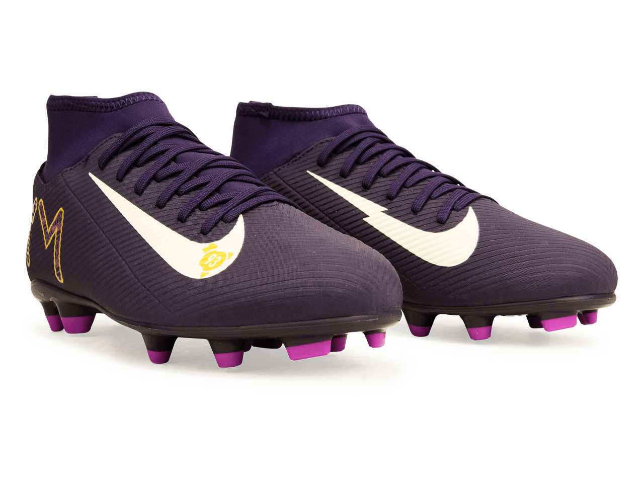 Nike Kids Zoom Mercurial Superfly 10 Club KM FG/MG Grand Purple/Pale Ivory Together
