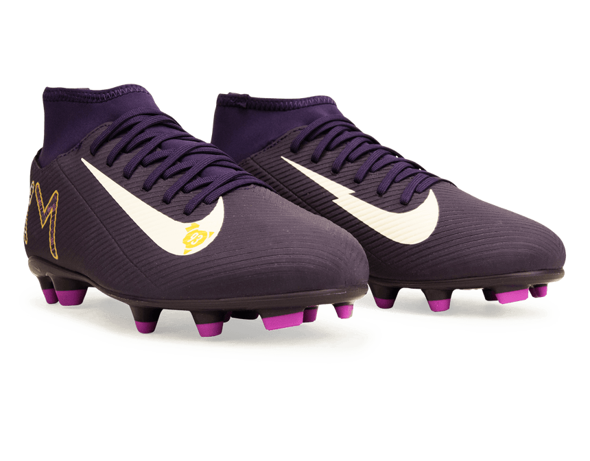 Nike Kids Zoom Mercurial Superfly 10 Club KM FG/MG Grand Purple/Pale Ivory Together