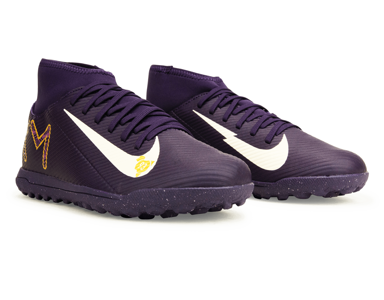 Nike Kids Zoom Mercurial Superfly 10 Club KM TF Grand Purple/Pale Ivory Together