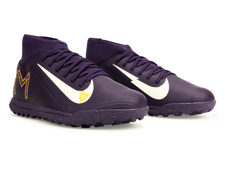 Nike Kids Zoom Mercurial Superfly 10 Club KM TF Grand Purple/Pale Ivory Together