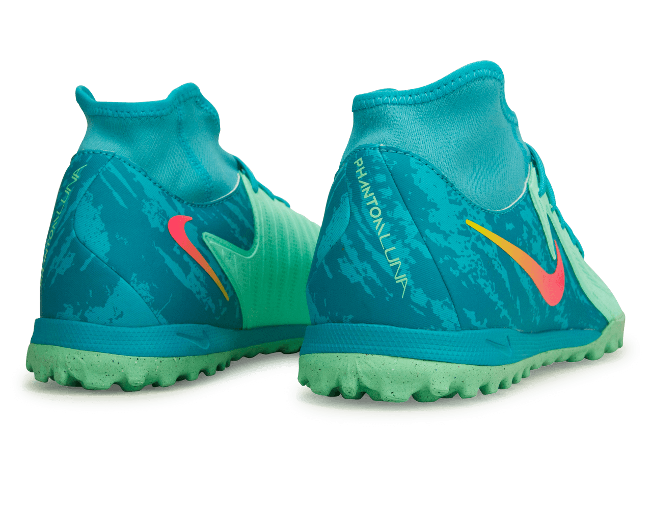 Nike Men's Phantom Luna II Academy LV8 TF Green Glow/Black Heel