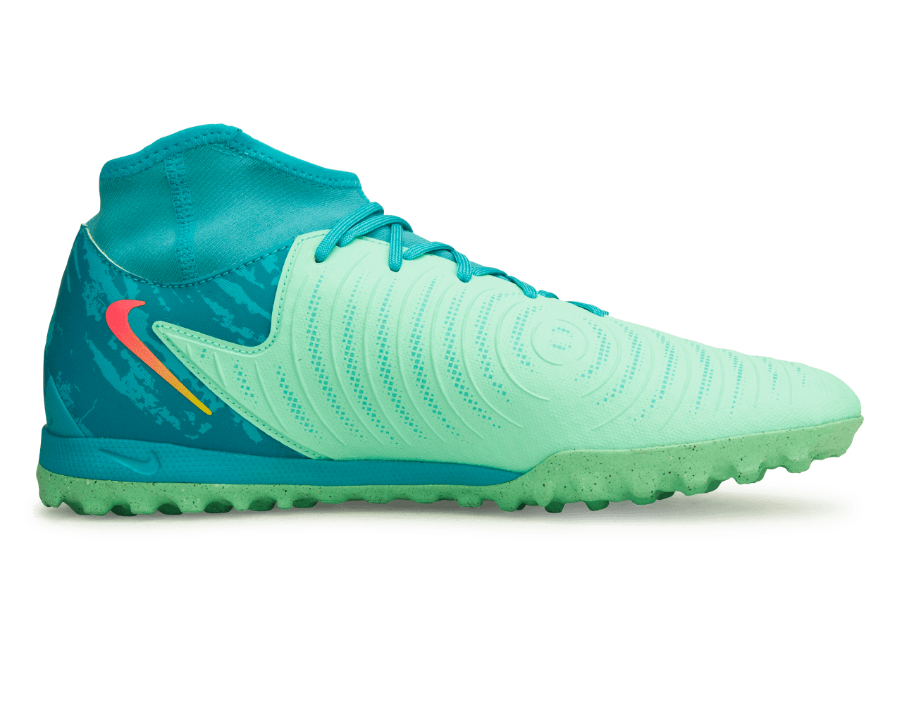 Nike Men's Phantom Luna II Academy LV8 TF Green Glow/Black Side