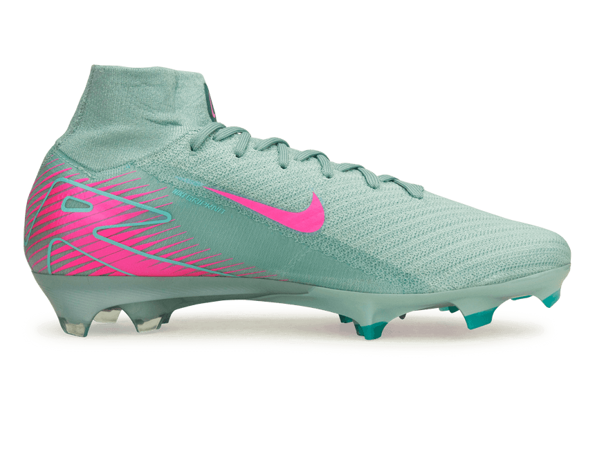 Nike Men's Zoom Mercurial Superfly 10 Elite FG Ocean Cube/Pink Blast Side