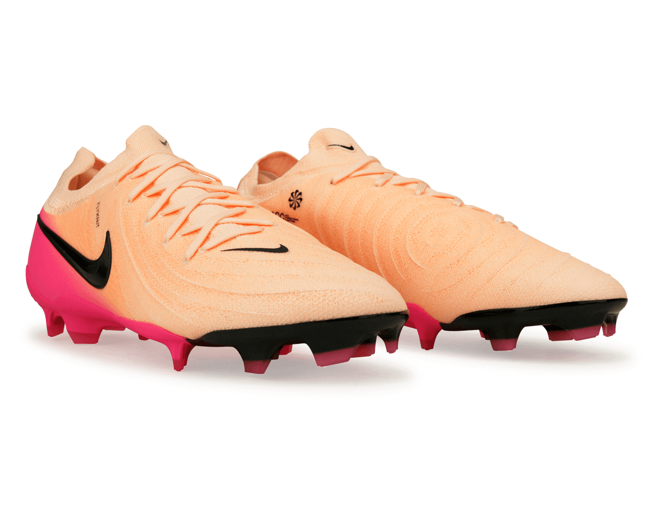 Nike Men's Phantom GX II Pro FG Crimson Tint/Black/Pink Blast Side Together