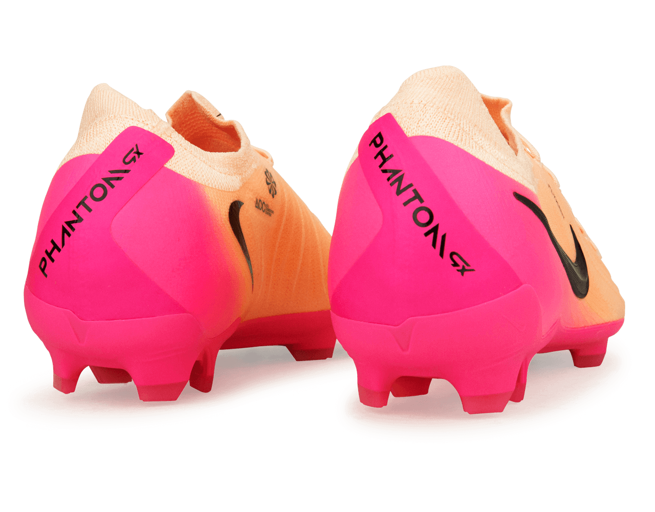 Nike Men's Phantom GX II Pro FG Crimson Tint/Black/Pink Blast Side Together Back