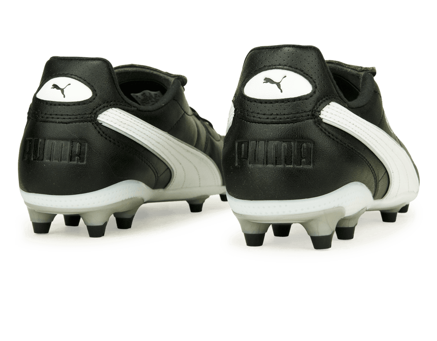 PUMA Men's King Liga FG/AG Black/White Side Back