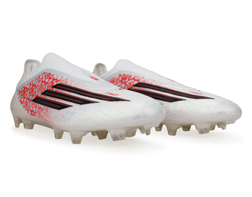 adiads Men's F50 Elite 'Lamine Yamal' Laceless FG White/Black/Red Together