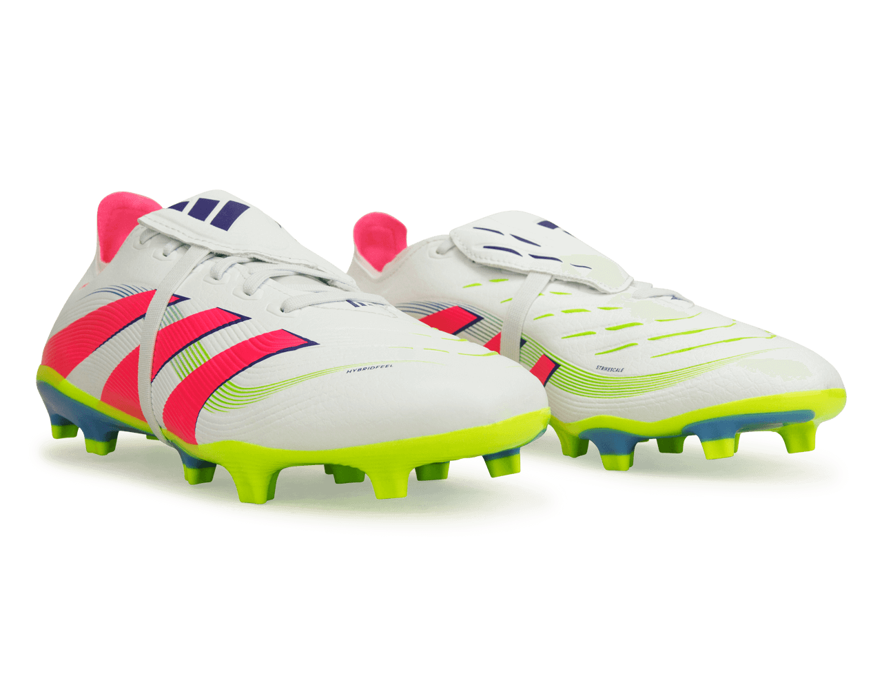 adidas Men's Predator League Foldover Tongue FG/MG White/Pink/Lemon Together