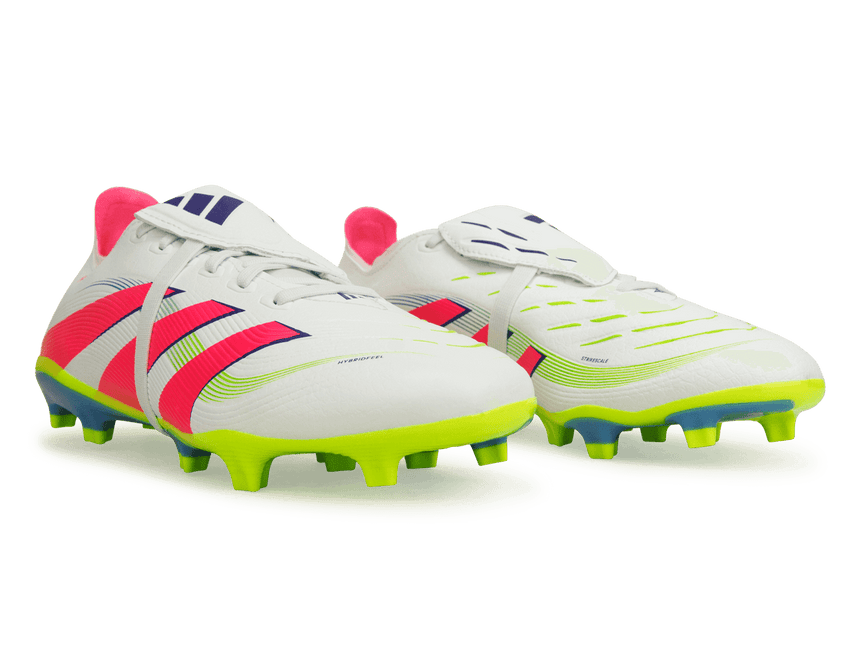 adidas Men's Predator League Foldover Tongue FG/MG White/Pink/Lemon Together