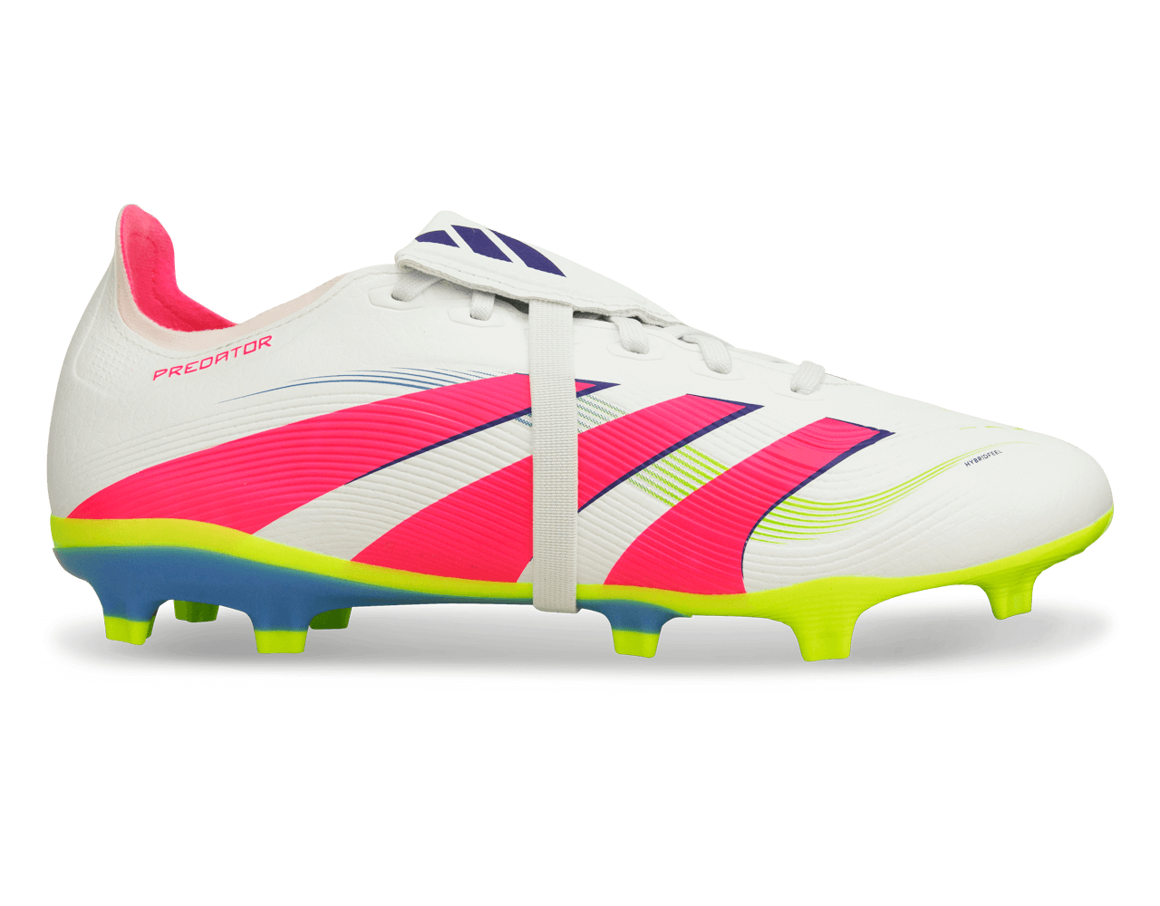 adidas Men's Predator League Foldover Tongue FG/MG White/Pink/Lemon