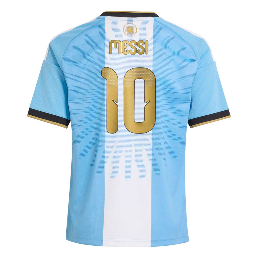 adidas Argentina Kids 2026 Jersey w/ Messi #10 White/Blue Back