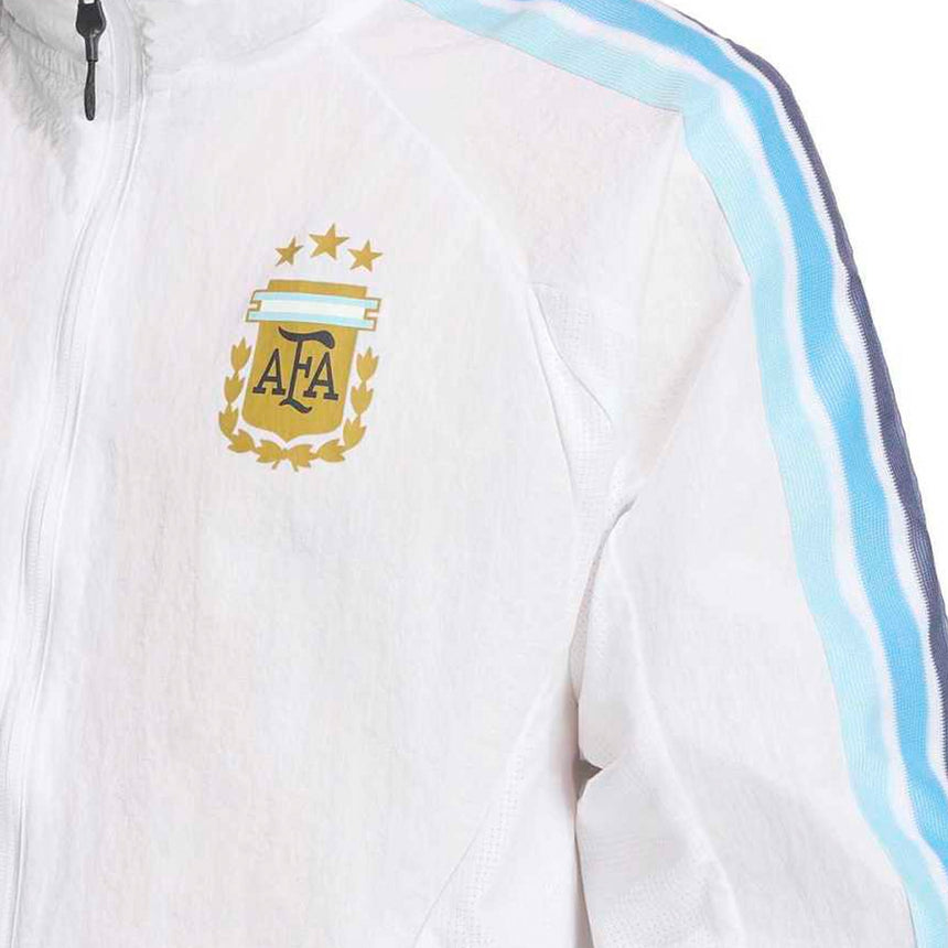 adidas Argentina Men's Home Anthem Jacket White/Blue Crest
