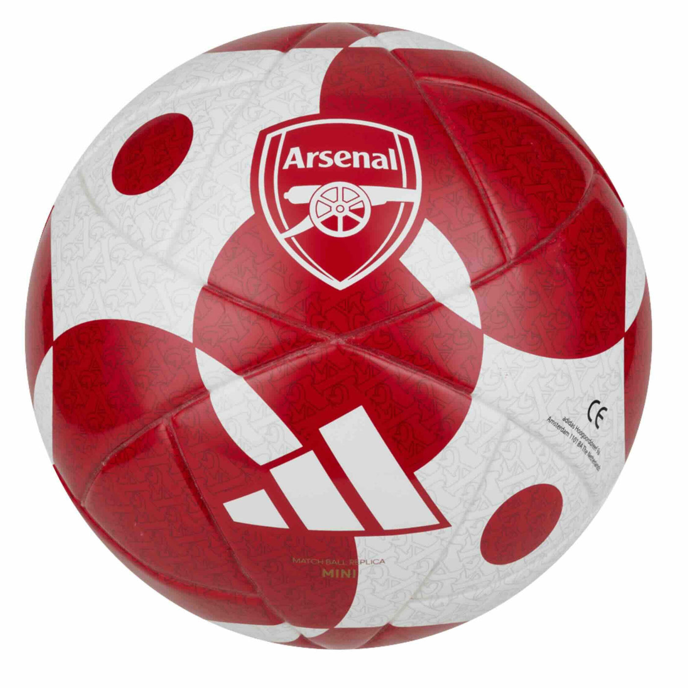 adidas Arsenal Home Mini Ball Red/White Front