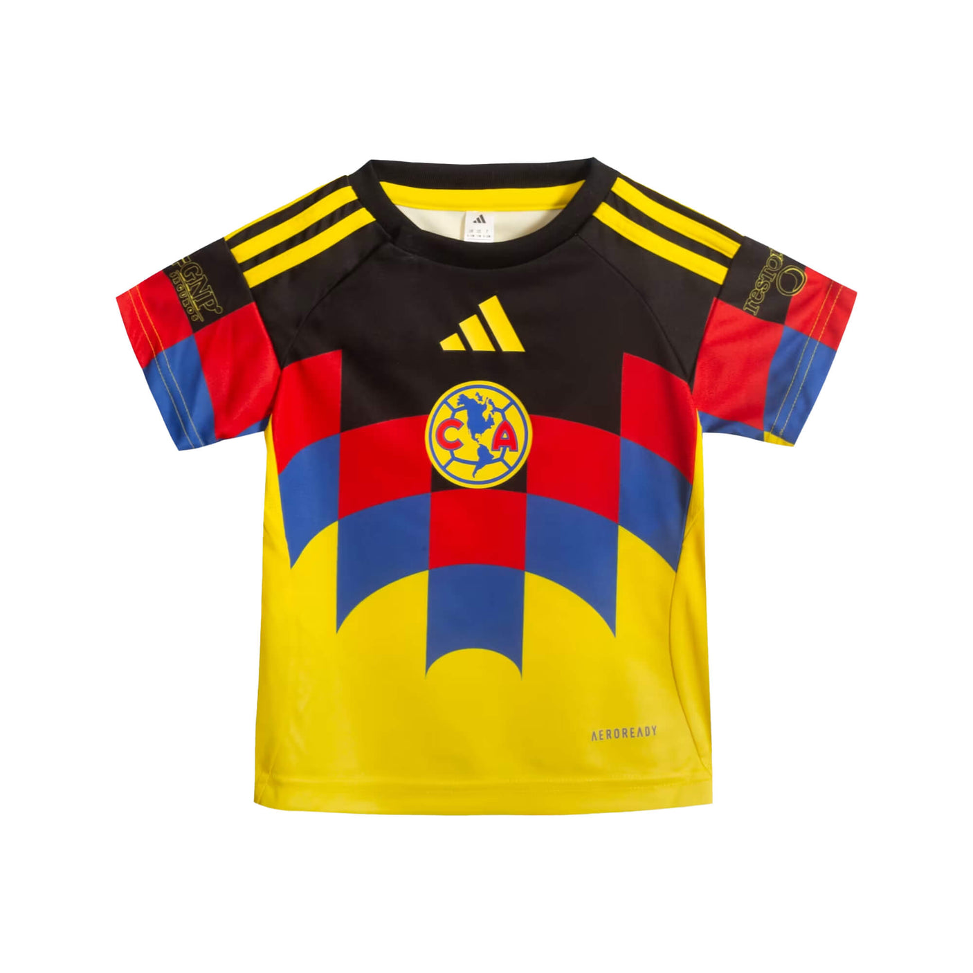 adidas Club America 2025/26 Home Baby Mini Kit Yellow Shirt