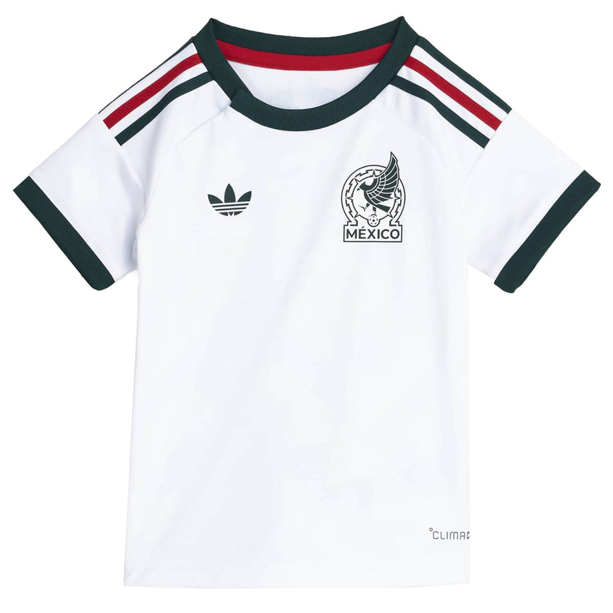 adidas Baby Mexico World Cup 2026 Away Mini Kit White Front