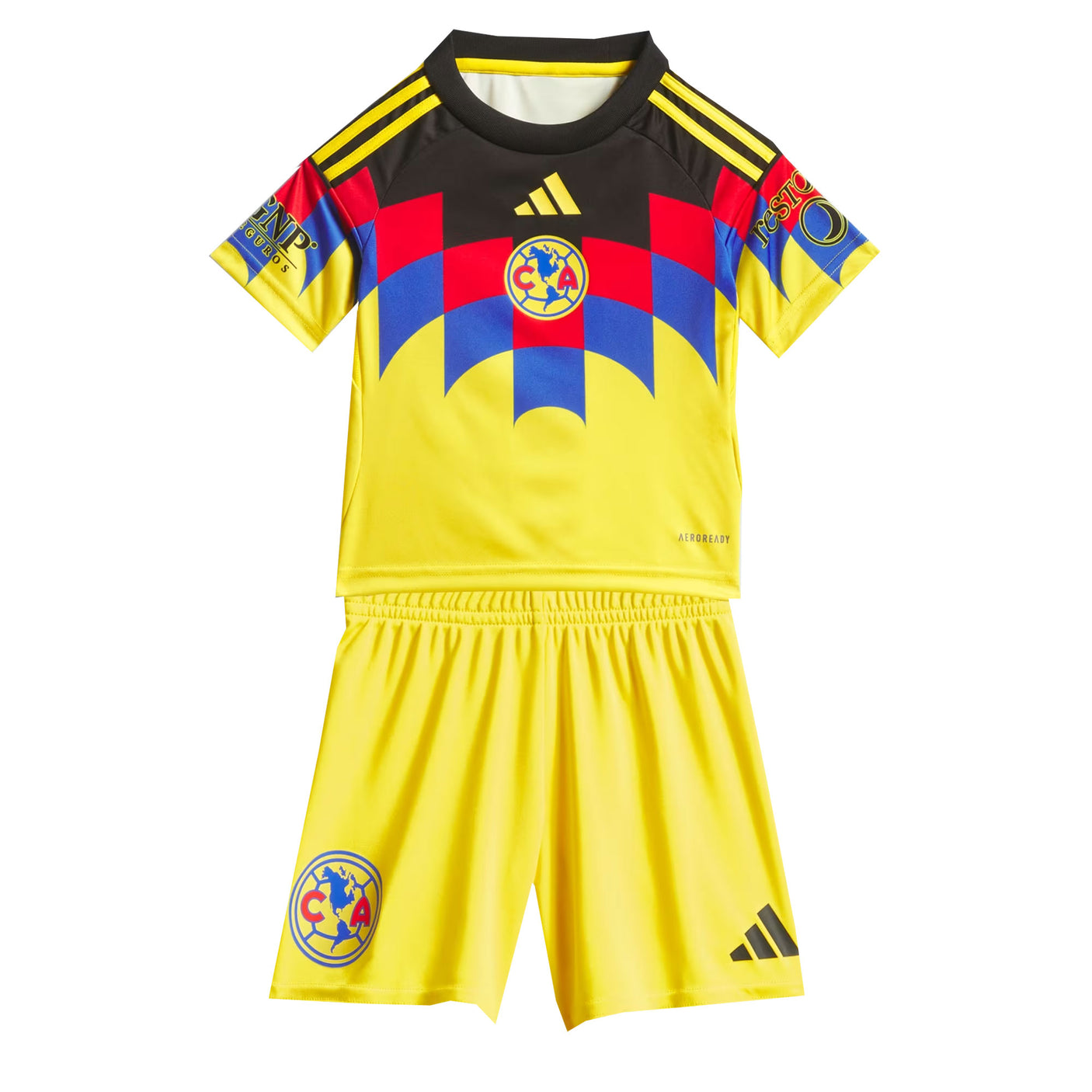 adidas Club America 2025/26 Home Minikit Yellow Both