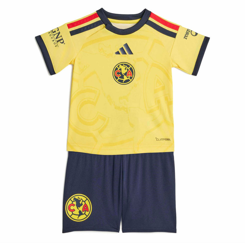 adidas Club America Baby Home 2026/27 Mini Kit Yellow Front