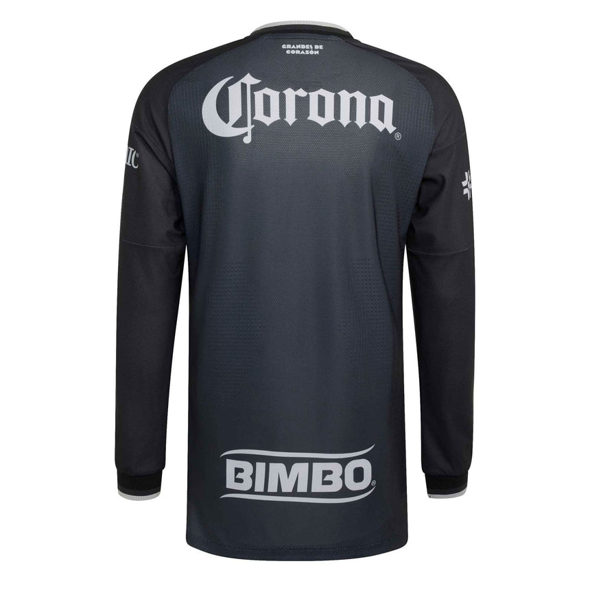 adidas Club America Men's Away Authentic Long Sleeve 2026/27 Jersey Black Back