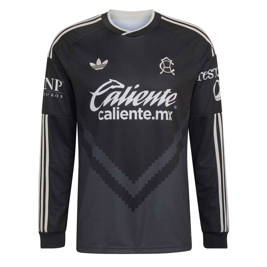 adidas Club America Men's Away Stadium Long Sleeve 2026/27 Jersey Black Front