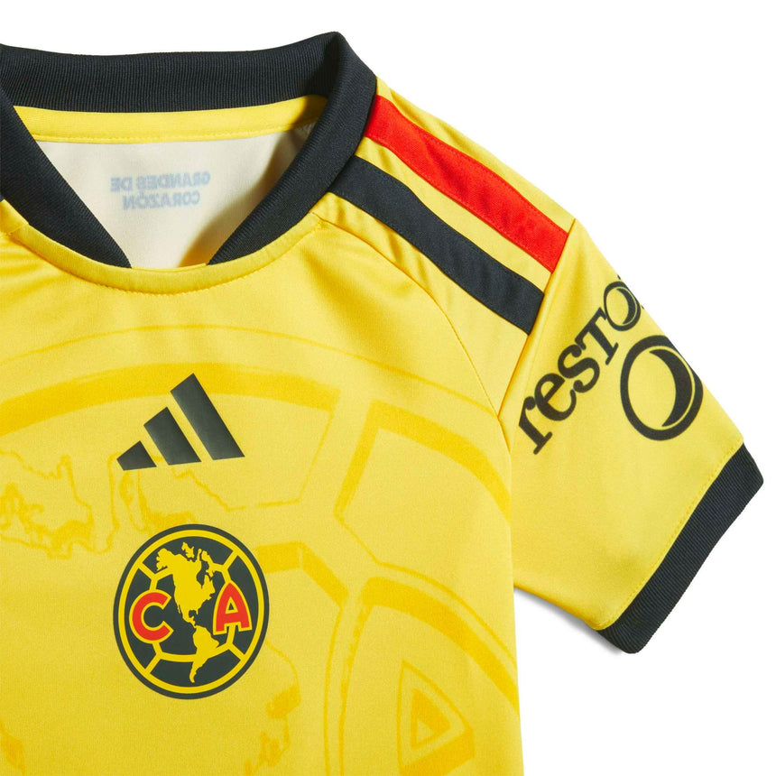 adidas Club America Toddler Home 2026/27 Mini Kit Yellow Crest