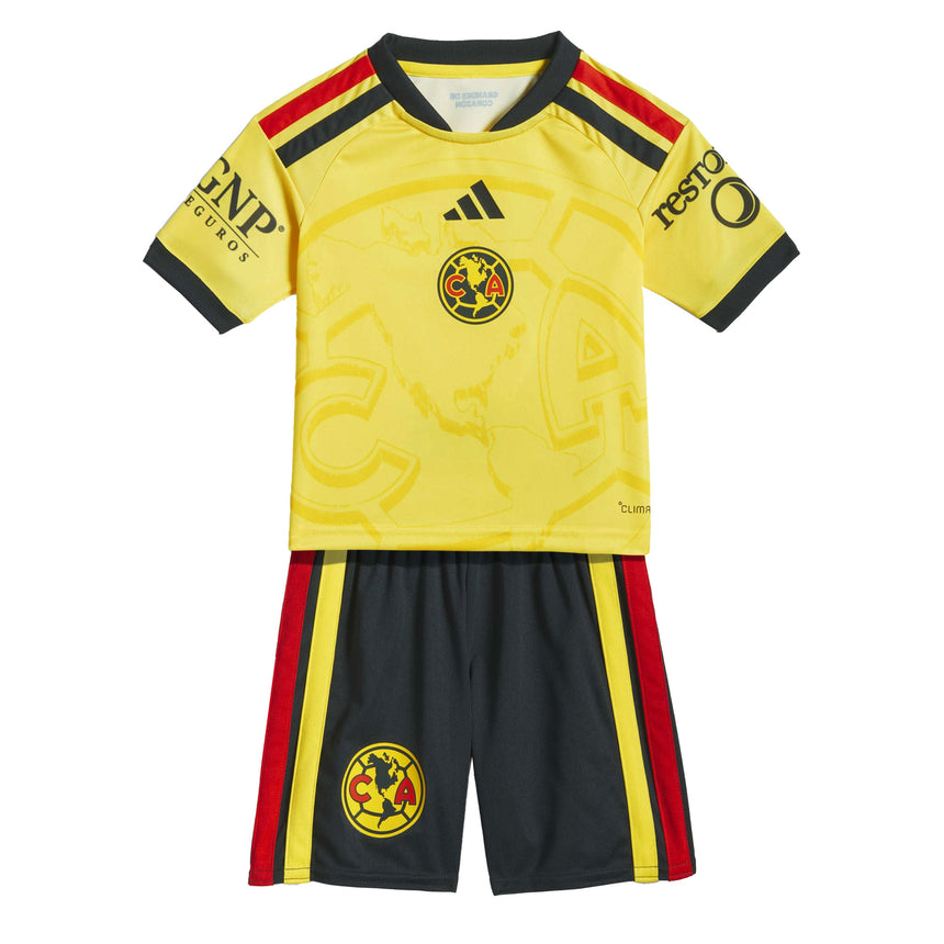 adidas Club America Toddler Home 2026/27 Mini Kit Yellow Front