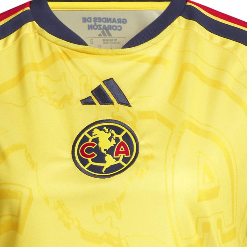 adidas Club America Women's Home Cropped 2026/27 Jersey Yellow Crest