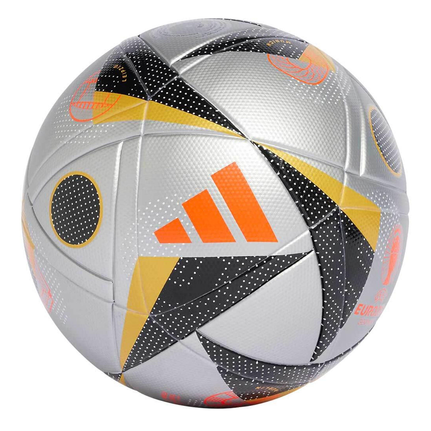 adidas FussBallLiebe 2024/25 Finale Ball Silver Metallic/Gold Metallic Front