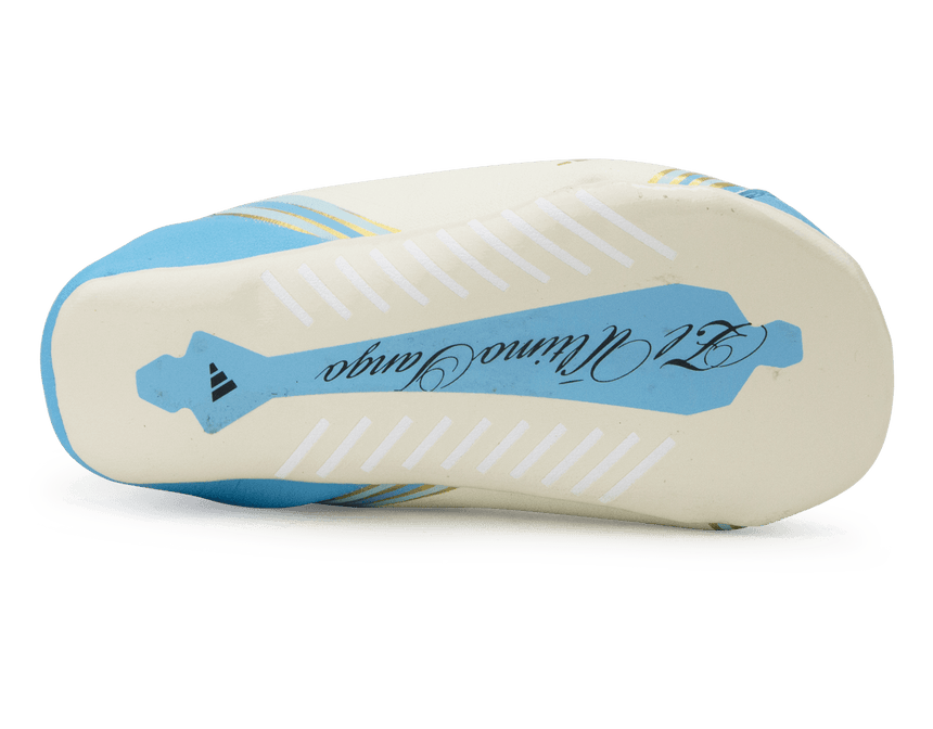 adidas Infant F50 Messi Crib Shoes Infant Ivory/Sea Blue/Ice Blue Sole