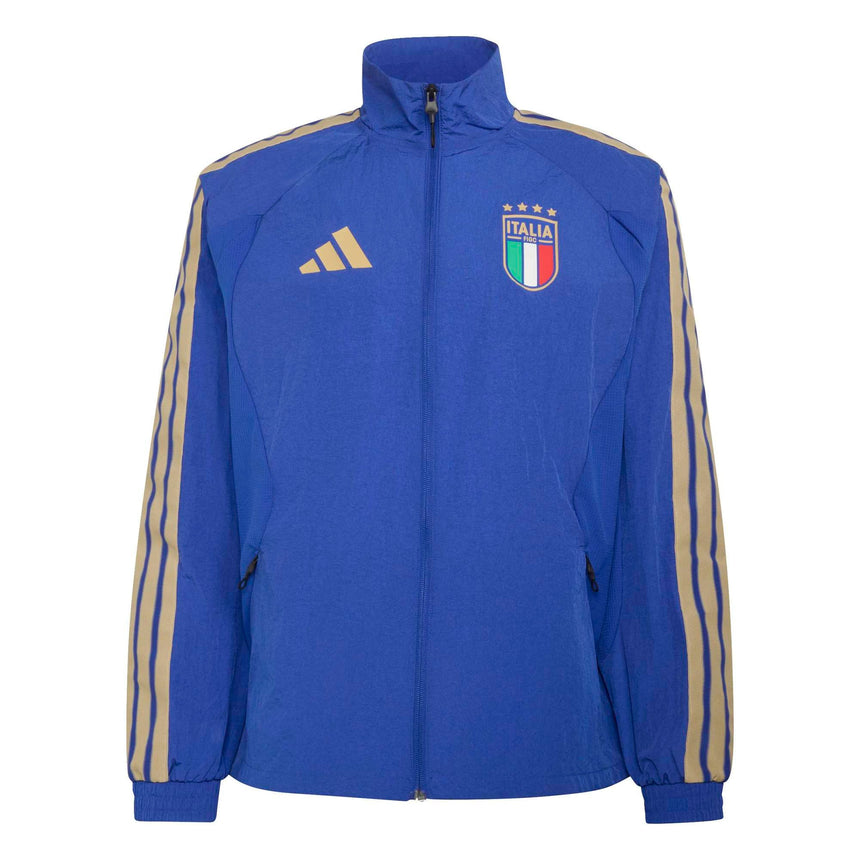 adidas Italy Men's Home Anthem Jacket Blue Front