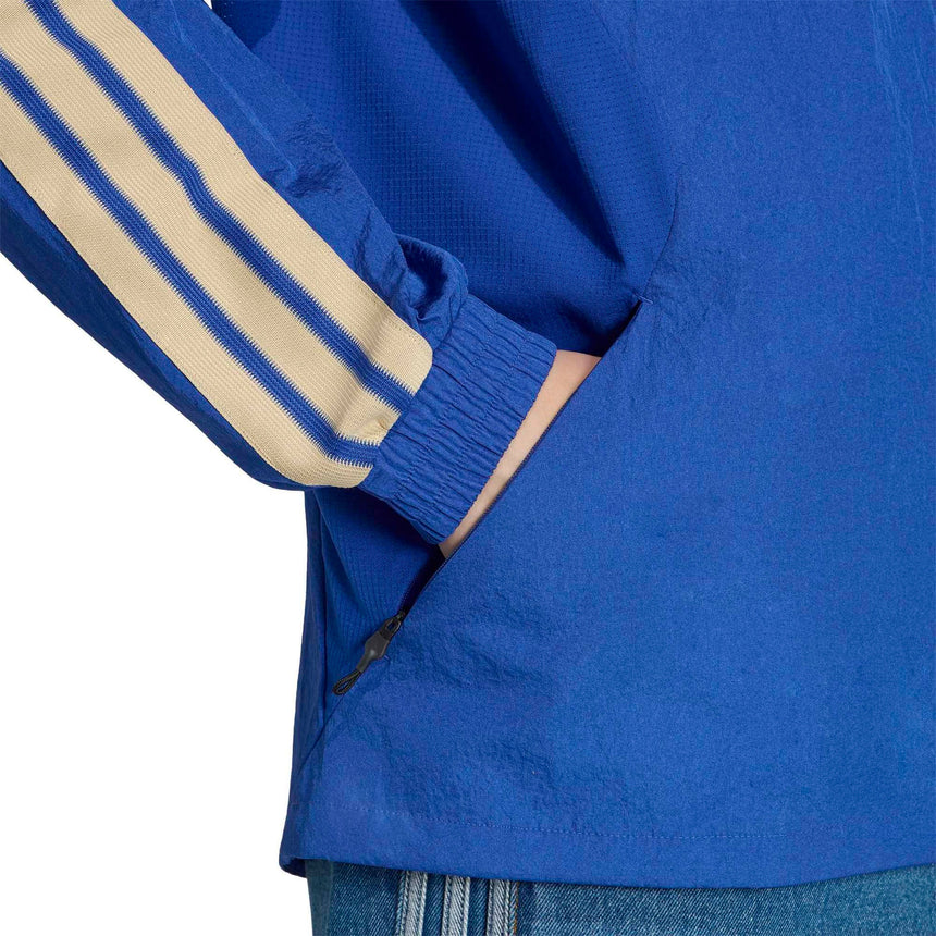 adidas Italy Men's Home Anthem Jacket Blue Sleeve
