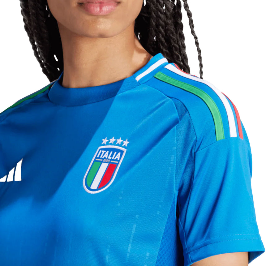 adidas Italy Women's Home 2024/25 Jersey Blue Crest