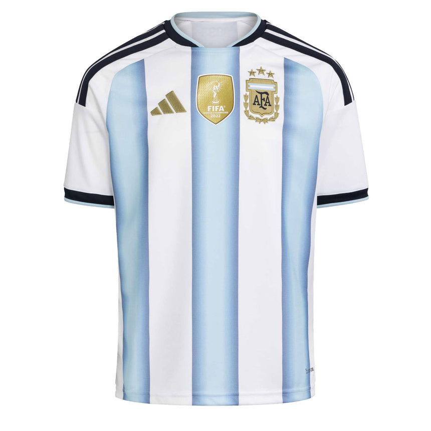 adidas Kid's Argentina World Cup 2026 Home Jersey White/Sky Blue Front