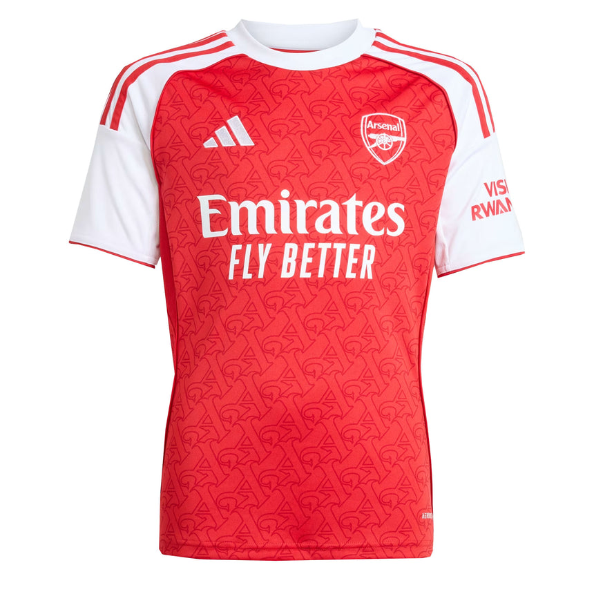 adidas Kids Arsenal 2025/26 Home Jersey Red/White Front