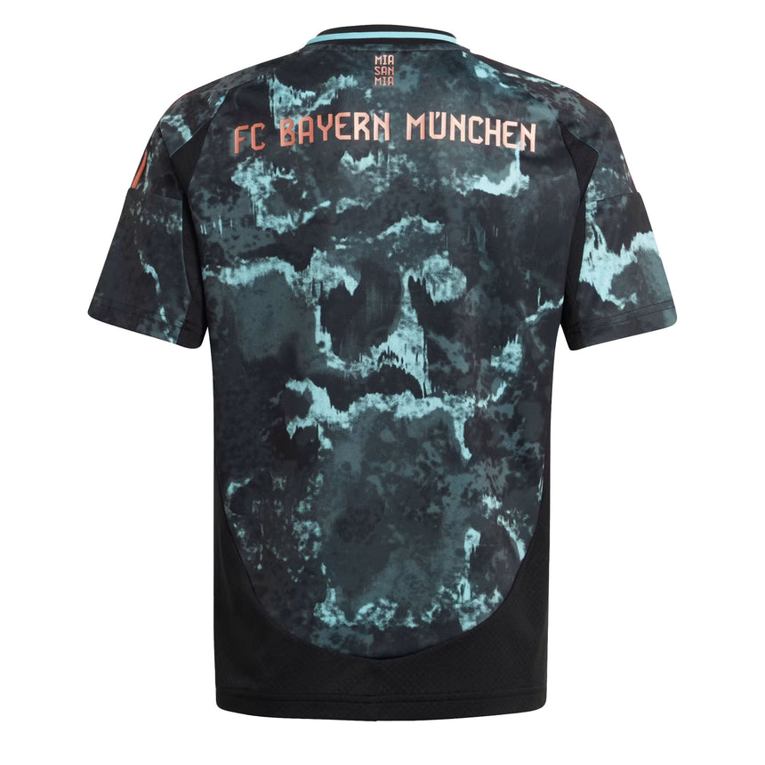 adidas Kids Bayern Munich 2024/25 Away Jersey Black/Bronze Back