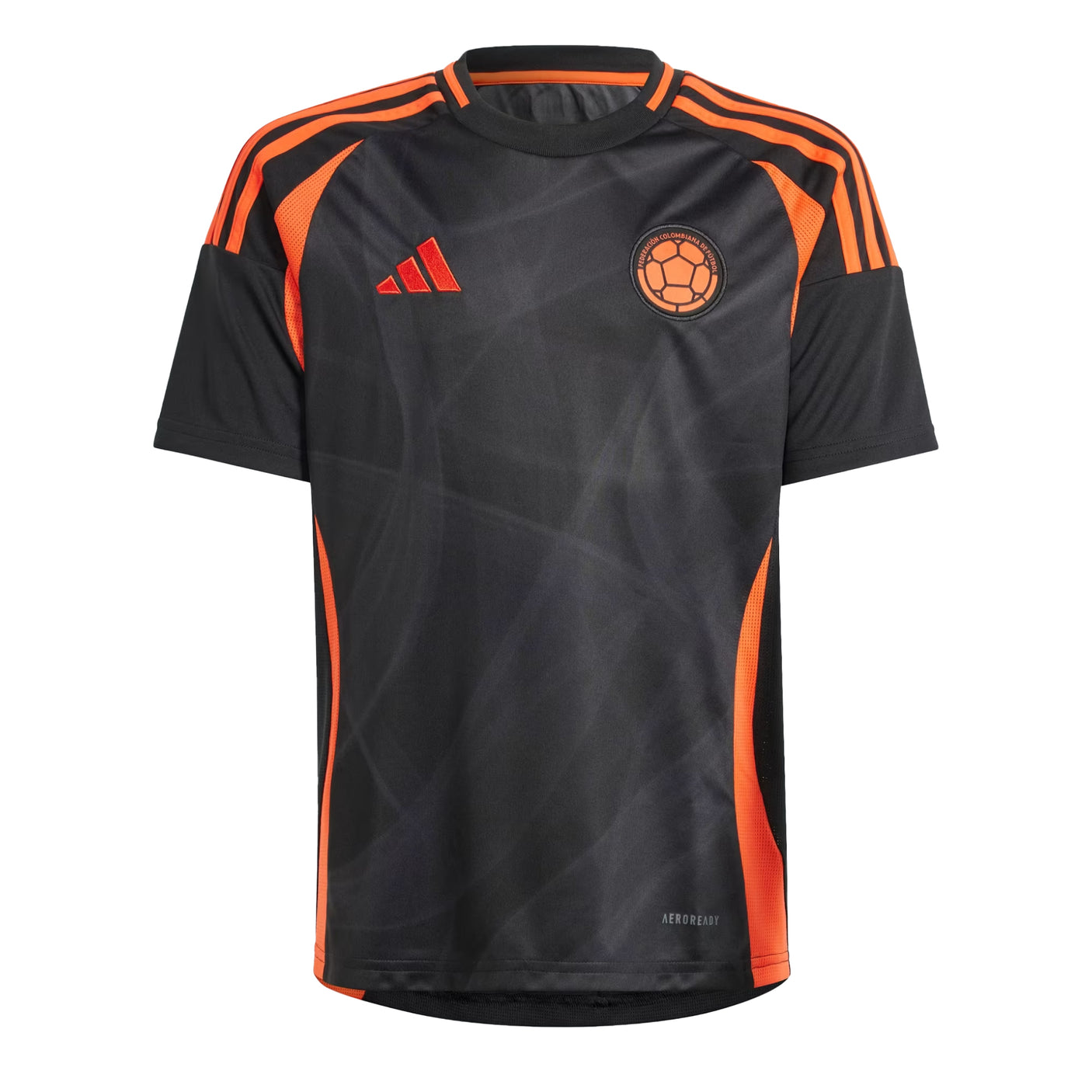 adidas Kids Colombia 2024/25 Away Jersey Black/Orange Front
