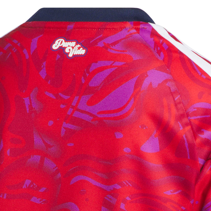adidas Kids Costa Rica World Cup 2026 Home Jersey Red Neck